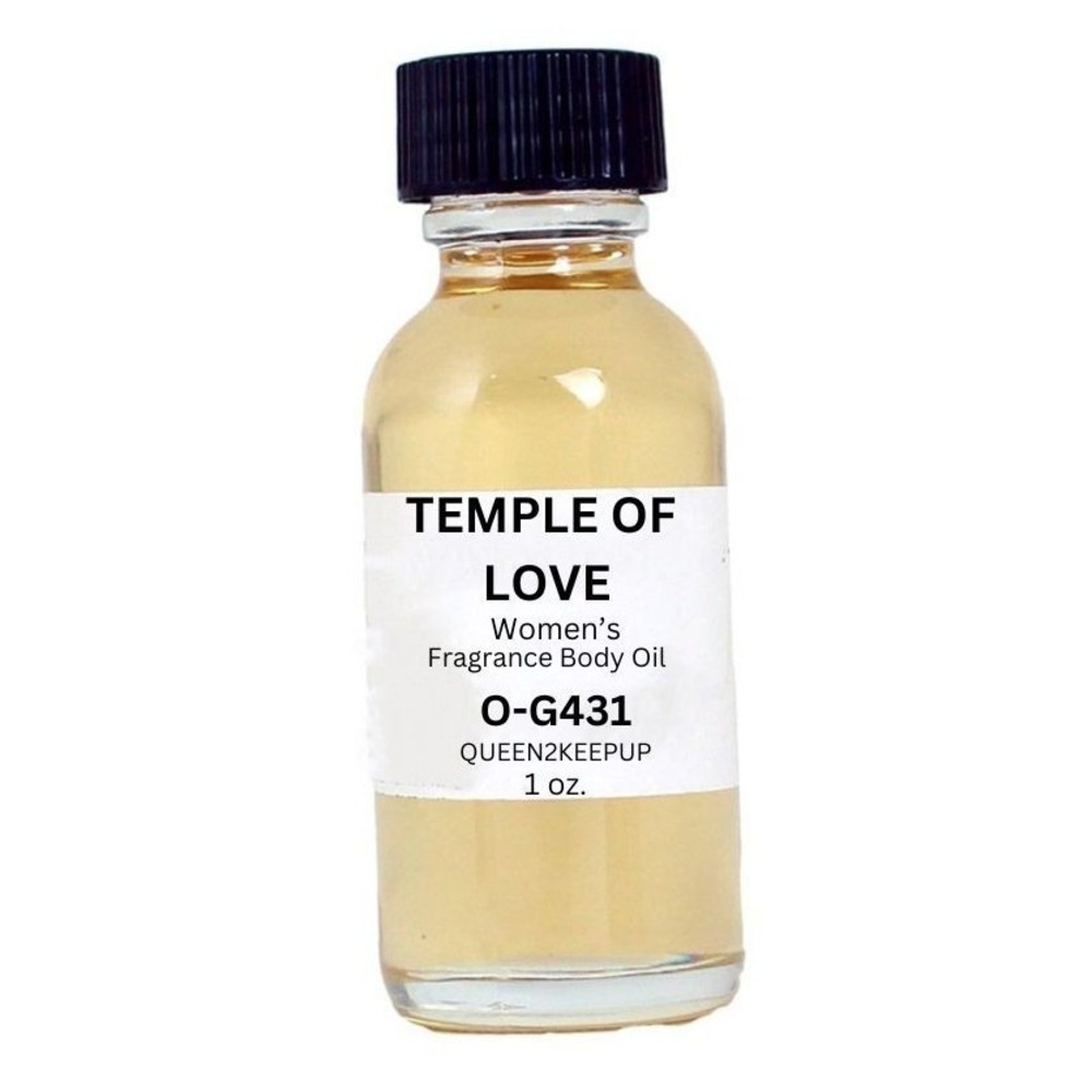 Temple of Love Women's Body Oil Exotic Warm and Sensual Fragrance Scent 1 oz